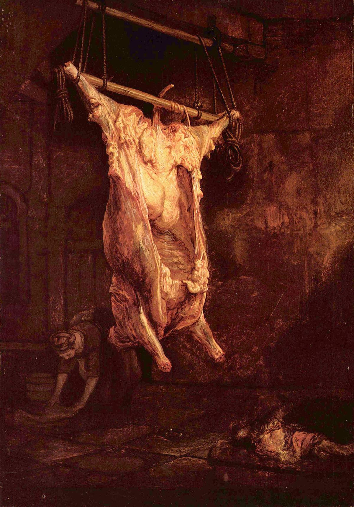 Rembrandt, Le Bœuf écorché, 1655